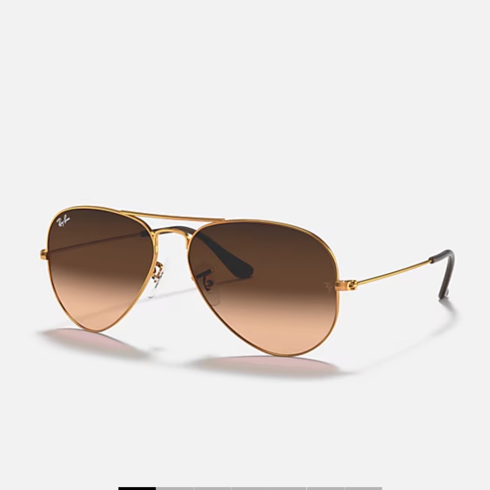 Ray-Ban Classic Gold Aviators with Brown Lenses
